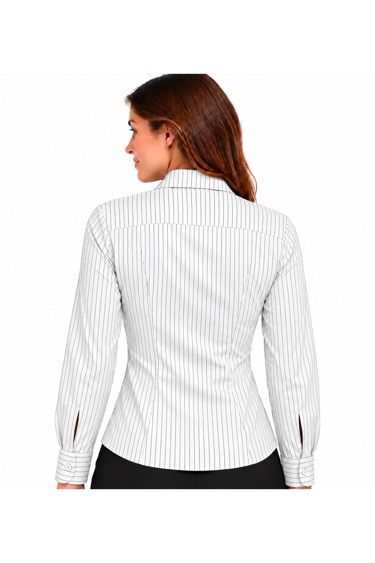 Siyah Çizgili Slim Fit Pensli Gömlek